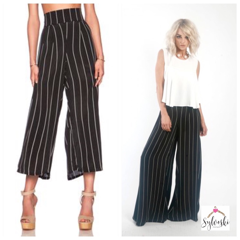 🆕Otis & Maclain Palazzo pant in pinstripe - Picture 2 of 6